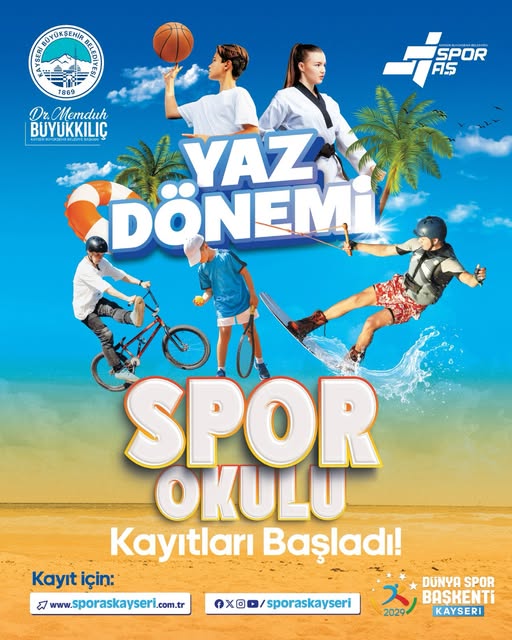 BÜYÜKŞEHİR’İN YAZ DÖNEMİ SPOR OKULU KAYITLARI BAŞLADI