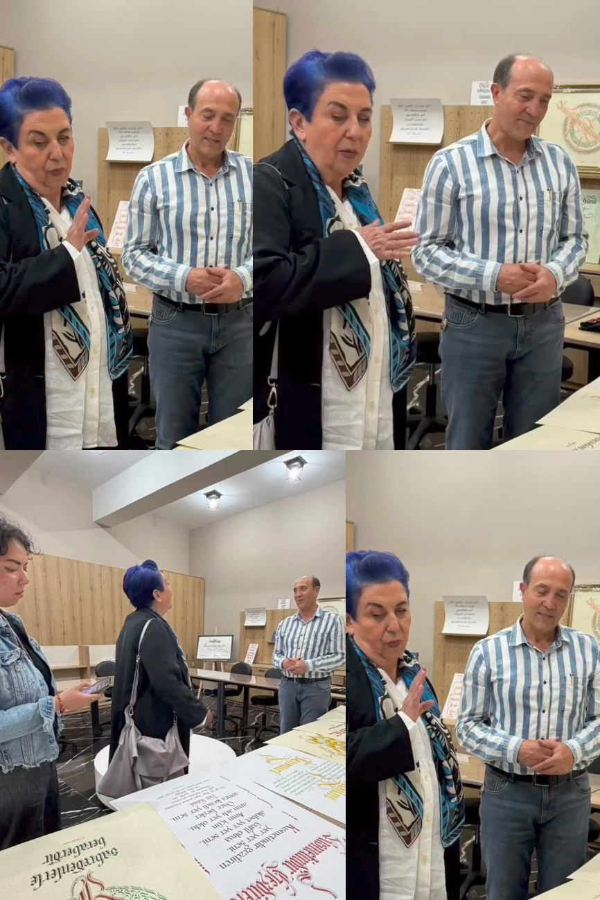 GÜNSELİ KATO'DAN MUSTAFA TÜRKMEN'İN SANAT ATÖLYESİNE ZİYARET