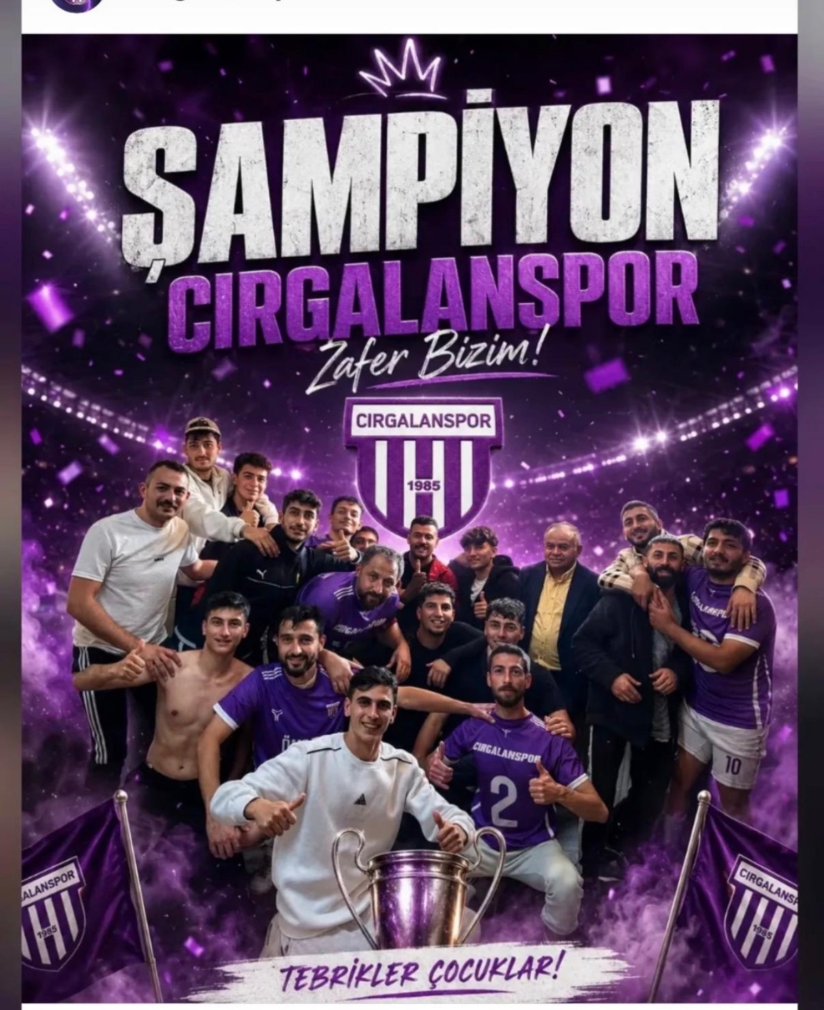 ŞAMPİYON ClRGALANSPOR, DEVELİ'DE MAÇl TAMAMLAYAMADI 