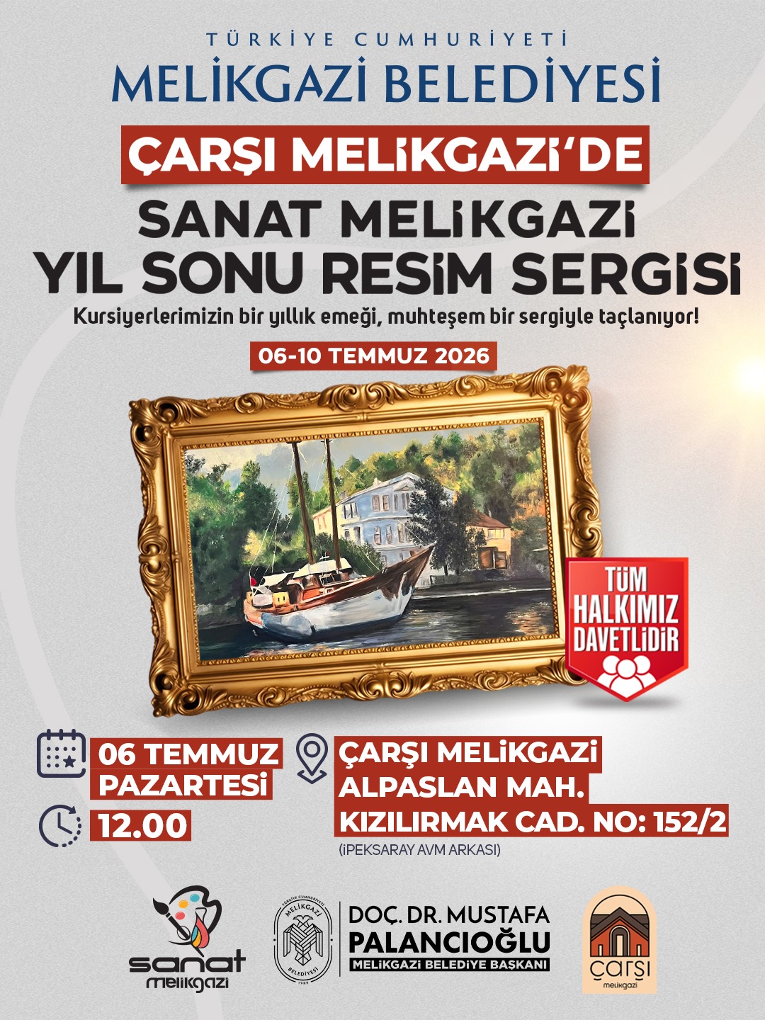 SANATIN KALBİ ÇARŞI MELİKGAZİ’DE ATACAK