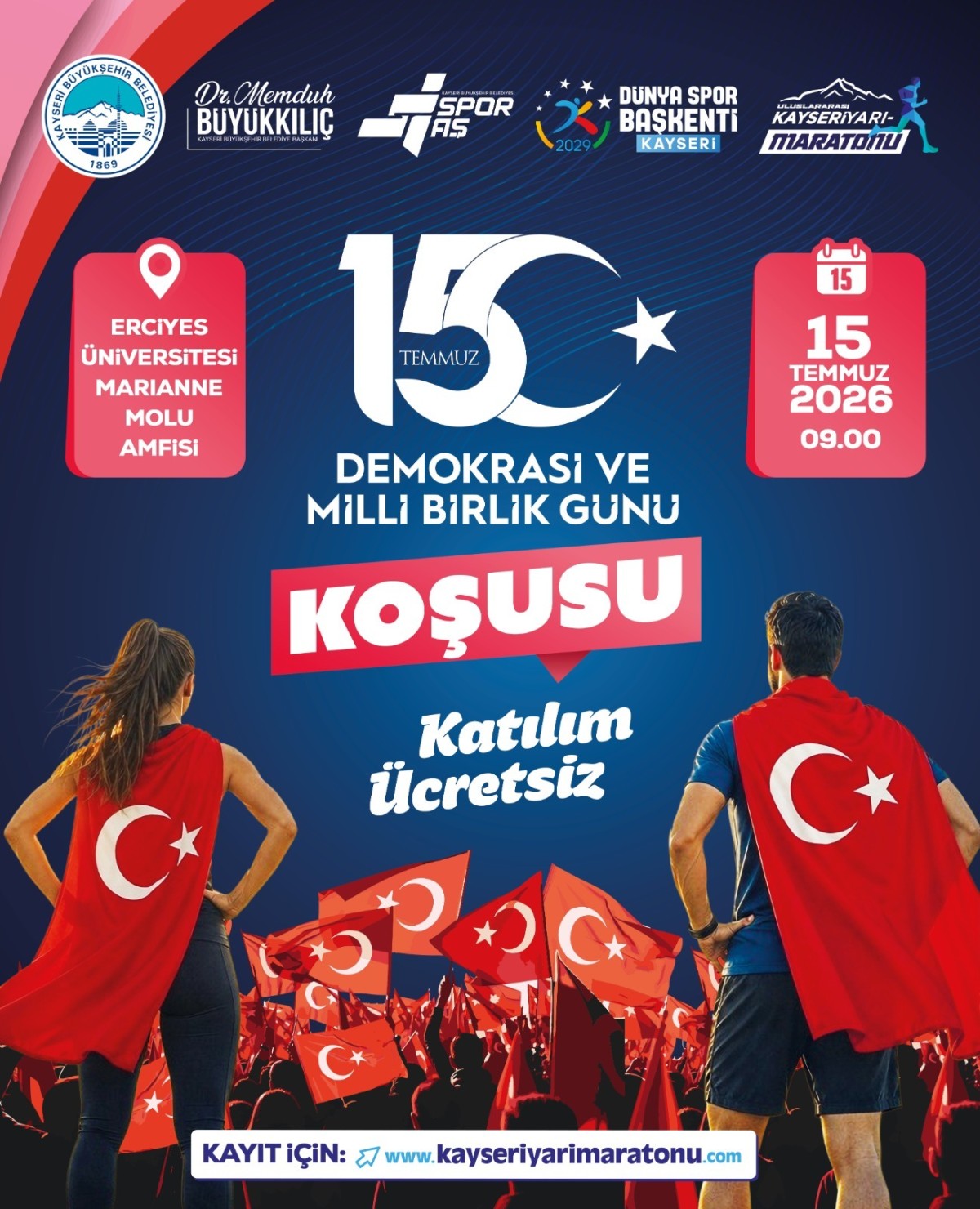 BÜYÜKŞEHİR’DEN 15 TEMMUZ KOŞUSU 
