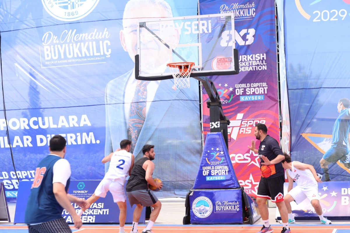 FIBA 3X3 LİTE QUEST 2026 TURNUVASI, KAYSERİ BÜYÜKŞEHİR EV SAHİPLİĞİNDE BAŞLADI