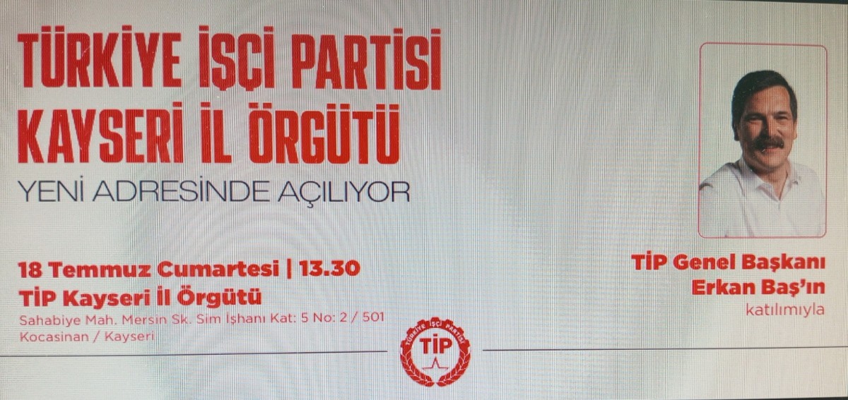 TİP YENİ İL BİNASINI YARIN BAŞ İLE AÇIYOR