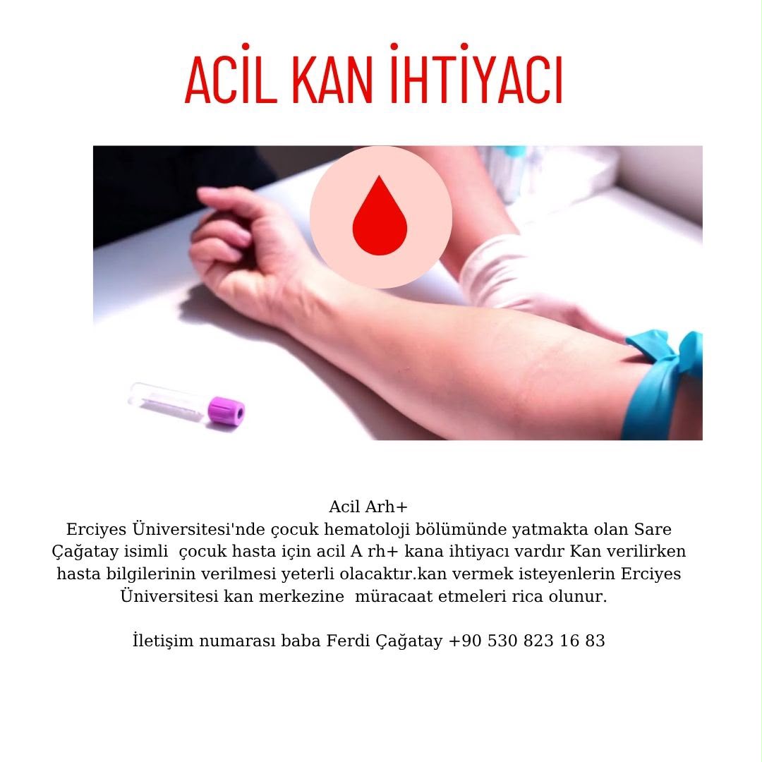 ACİL KAN ARANIYOR 