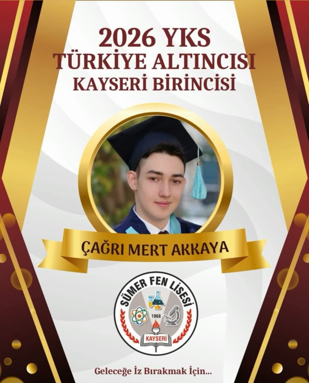 TÜRKİYE ALTINCISI, KAYSERİ BİRİNCİSİ OLDU