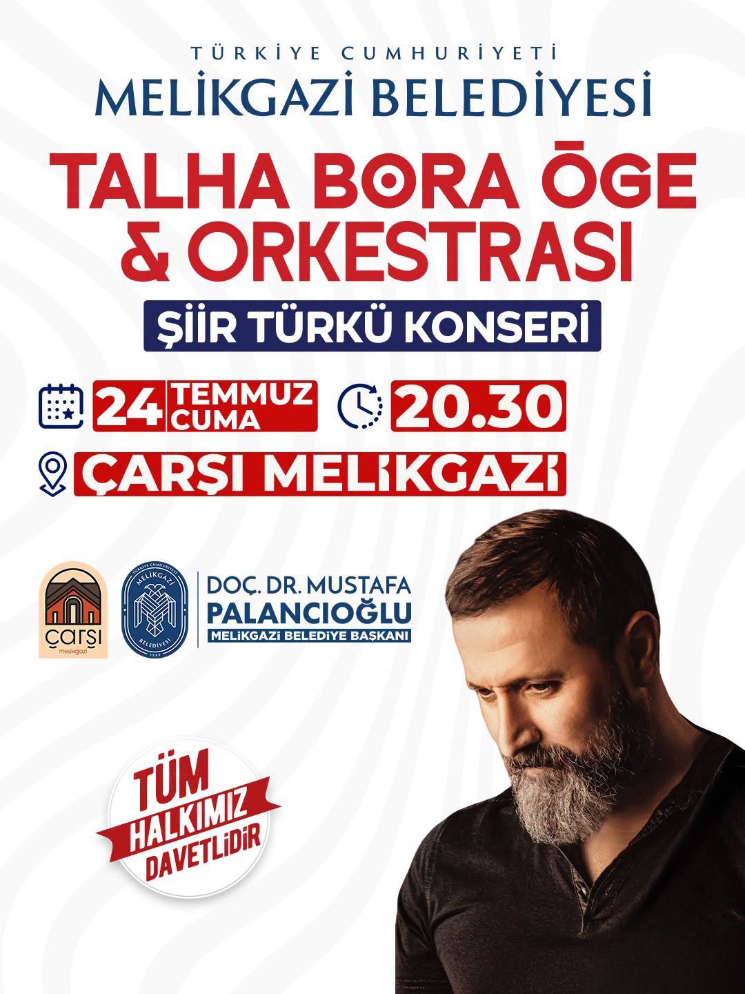ÇARŞI MELİKGAZİ’DEN TÜRKÜ SESLERİ YÜKSELECEK!
