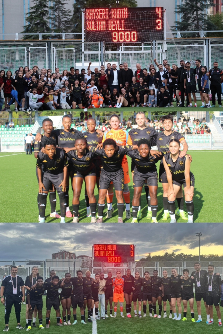 KAYSERİ KADIN FK, GALİBİYETLE BAŞLADI 