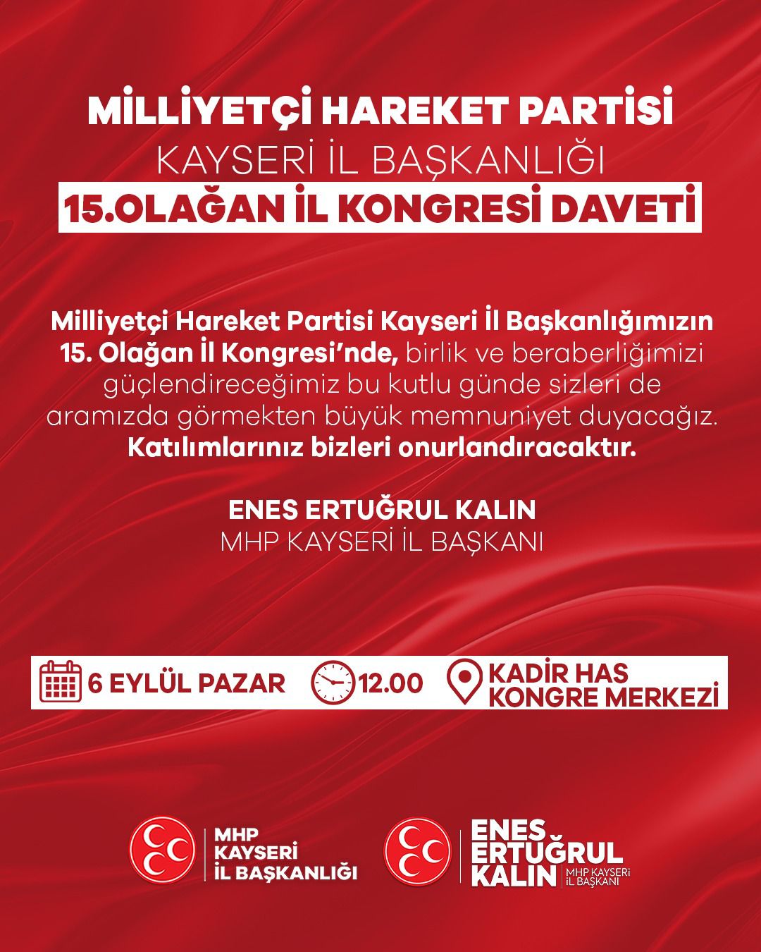 MHP TEK LİSTE İLE KONGREYE GİDİYOR