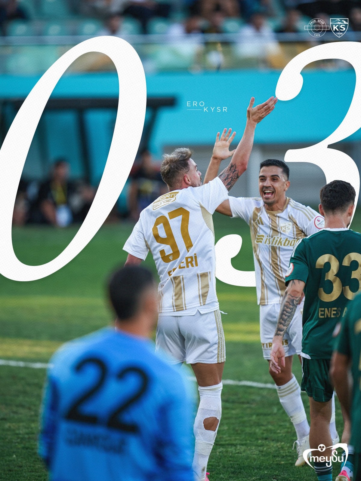 KAYSERİSPOR YÖNETİMİ GALİBİYETİ KUTLADI 