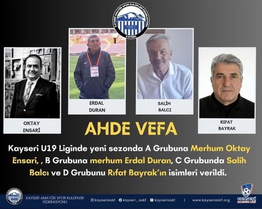 AMATÖR KÜMEDE AHDE VEFA SÜRÜYOR