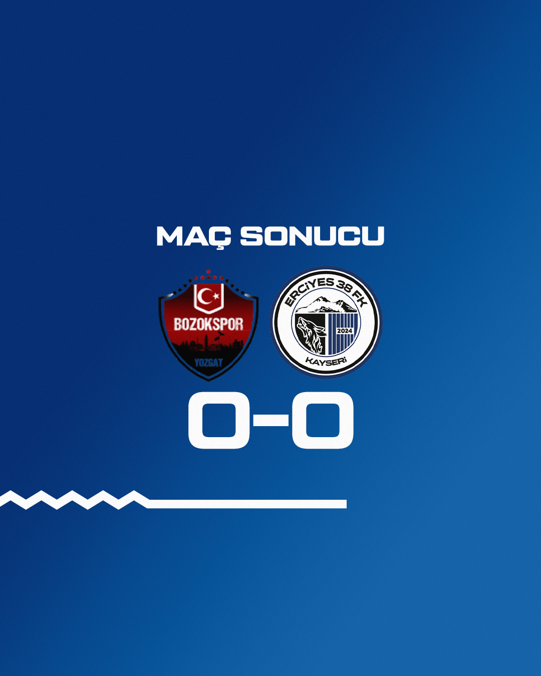 YOZGAT’TA GOL SESİ YOK. ERCİYES 38 FK 1 PUANLA DÖNÜYOR 