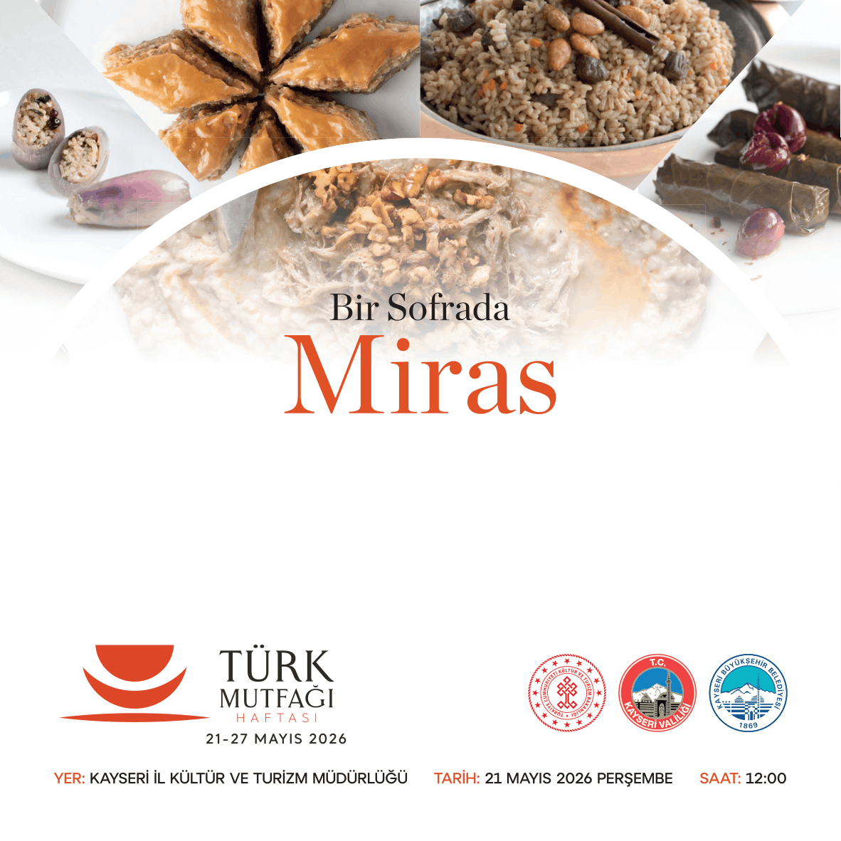 TÜRK MUTFAĞI HAFTASINA DAVETLİSİNİZ 