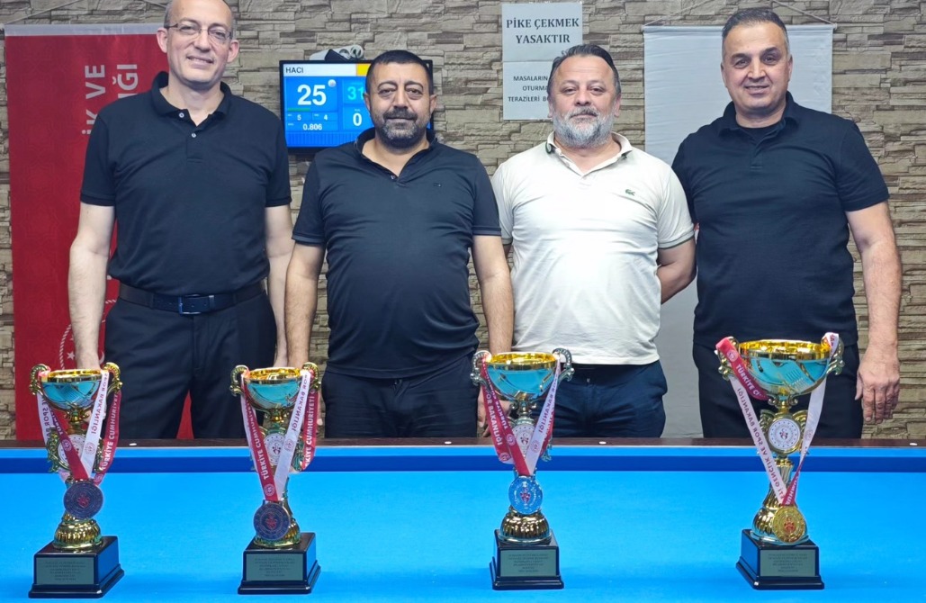 BİLARDO'DA 19 MAYIS KUPASI ŞAMPİYONU BELLİ OLDU