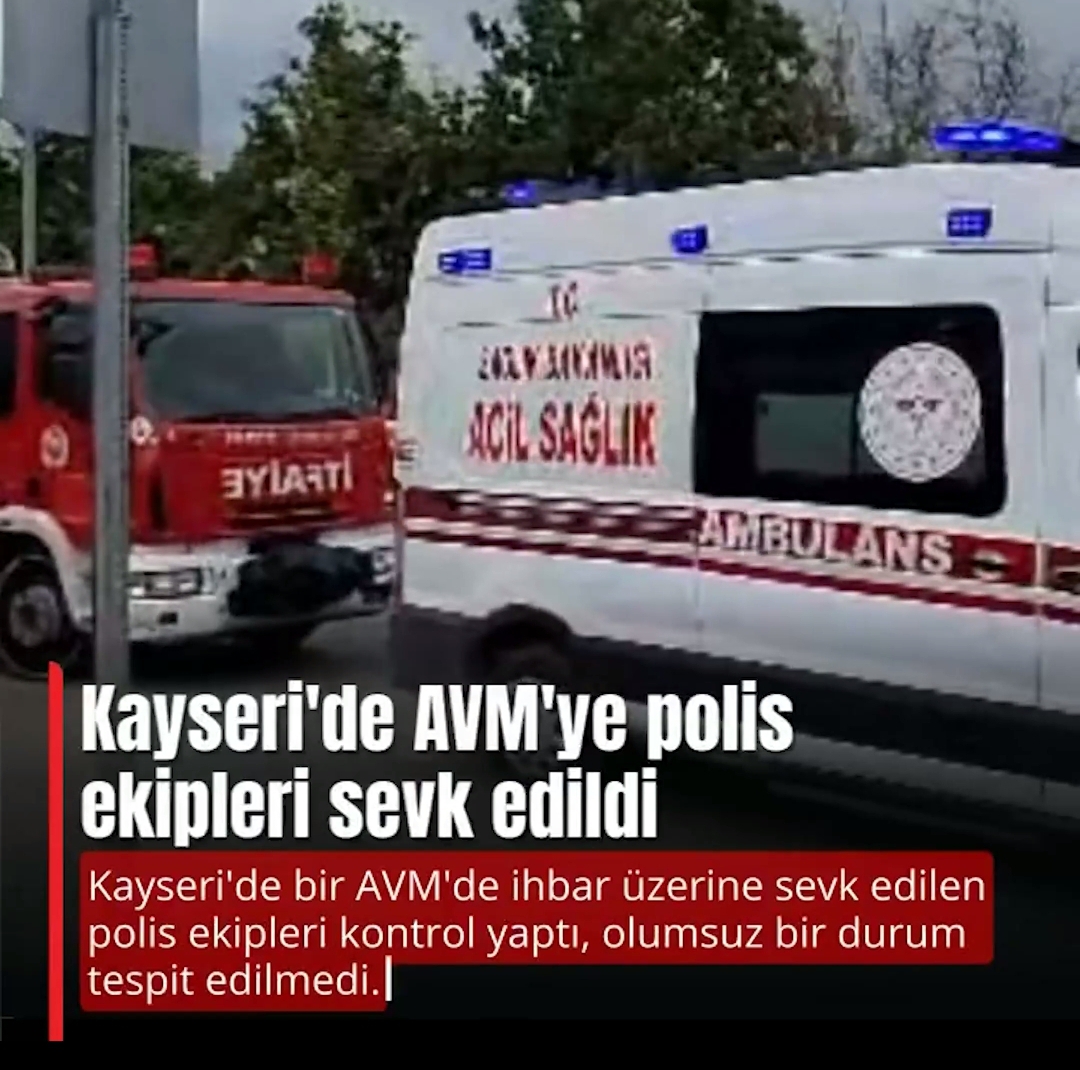 AVM'DE CANLI BOMBA İHBARI PANİK YARATTI 
