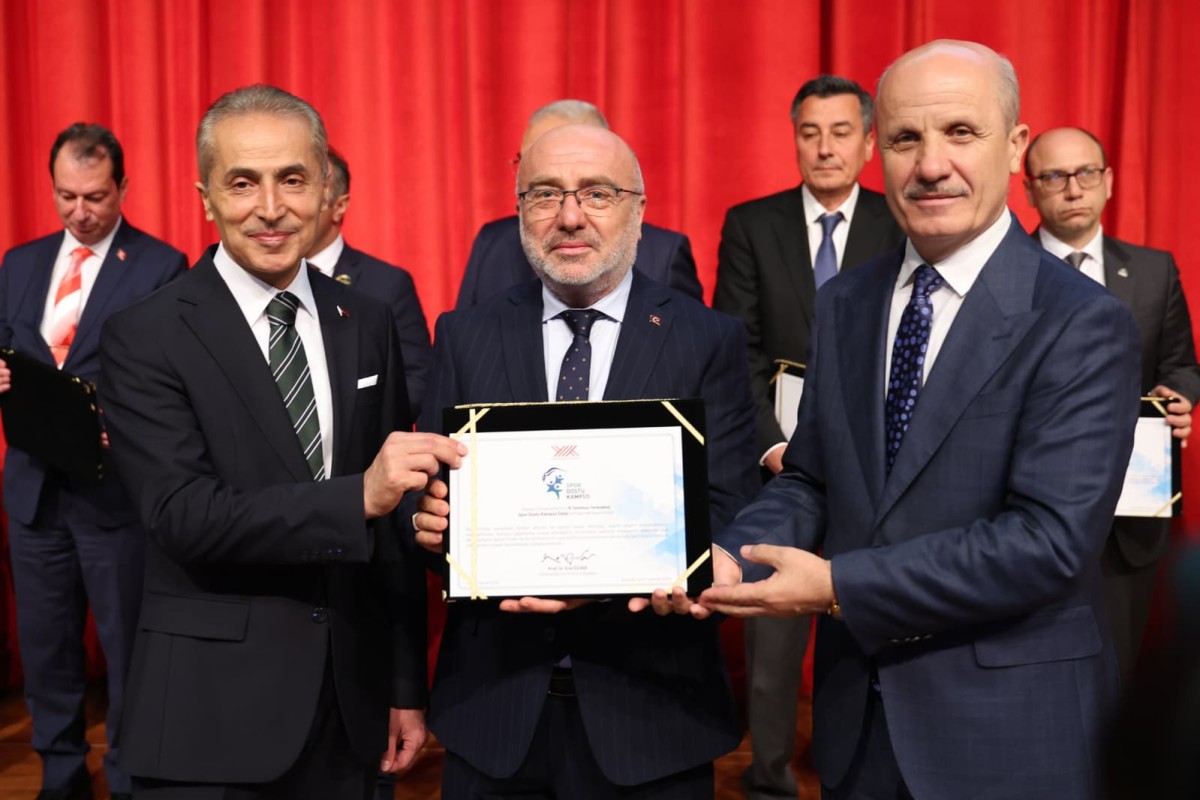 YÖK’TEN KAYSERİ ÜNİVERSİTESİ’NE “SPOR DOSTU KAMPÜS” UNVANI