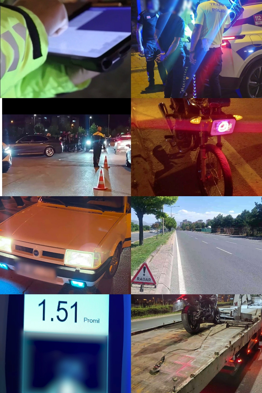 TRAFİK MAGANDALARlNA CEZA YAĞDI 