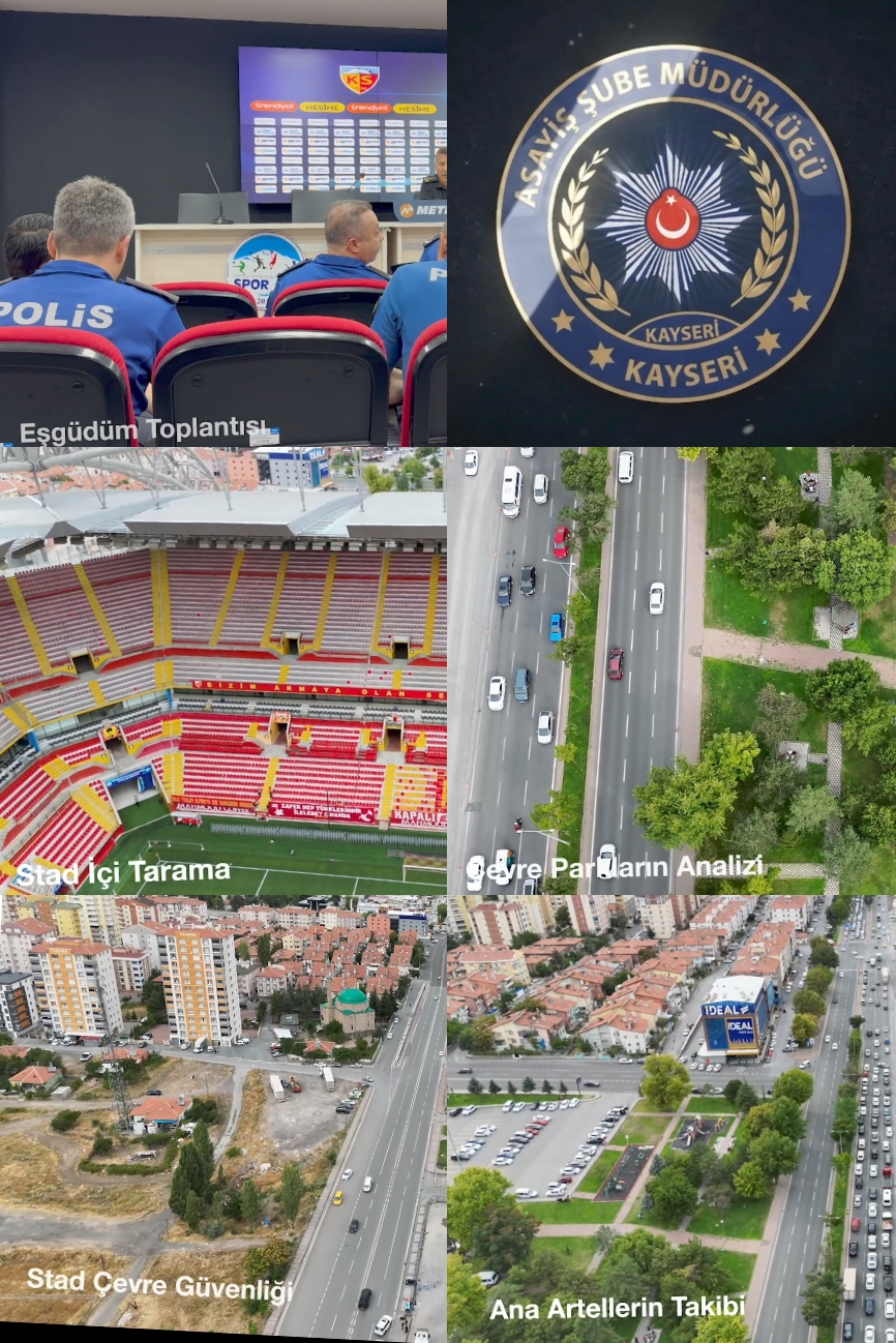 EMNİYET MÜDÜRLÜĞÜ MAÇTA KUŞ UÇURTMADI