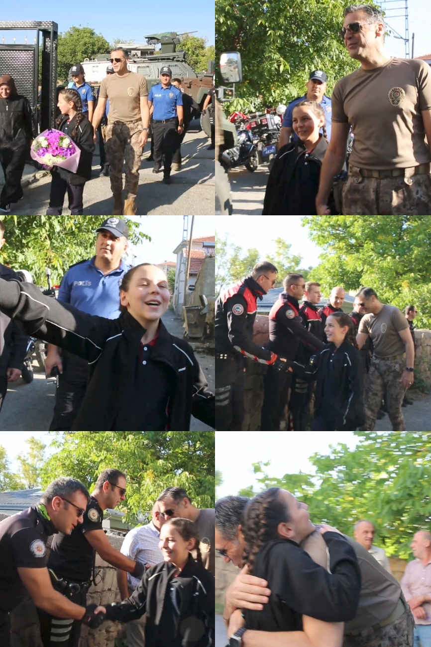 ŞEHİT KlZl ZEYNEP'İ OKULA AYDIN GÖTÜRDÜ