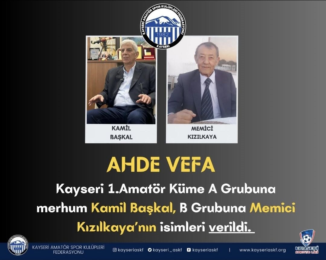 AMATÖR KÜMEDE AHDE VEFA SÜRÜYOR