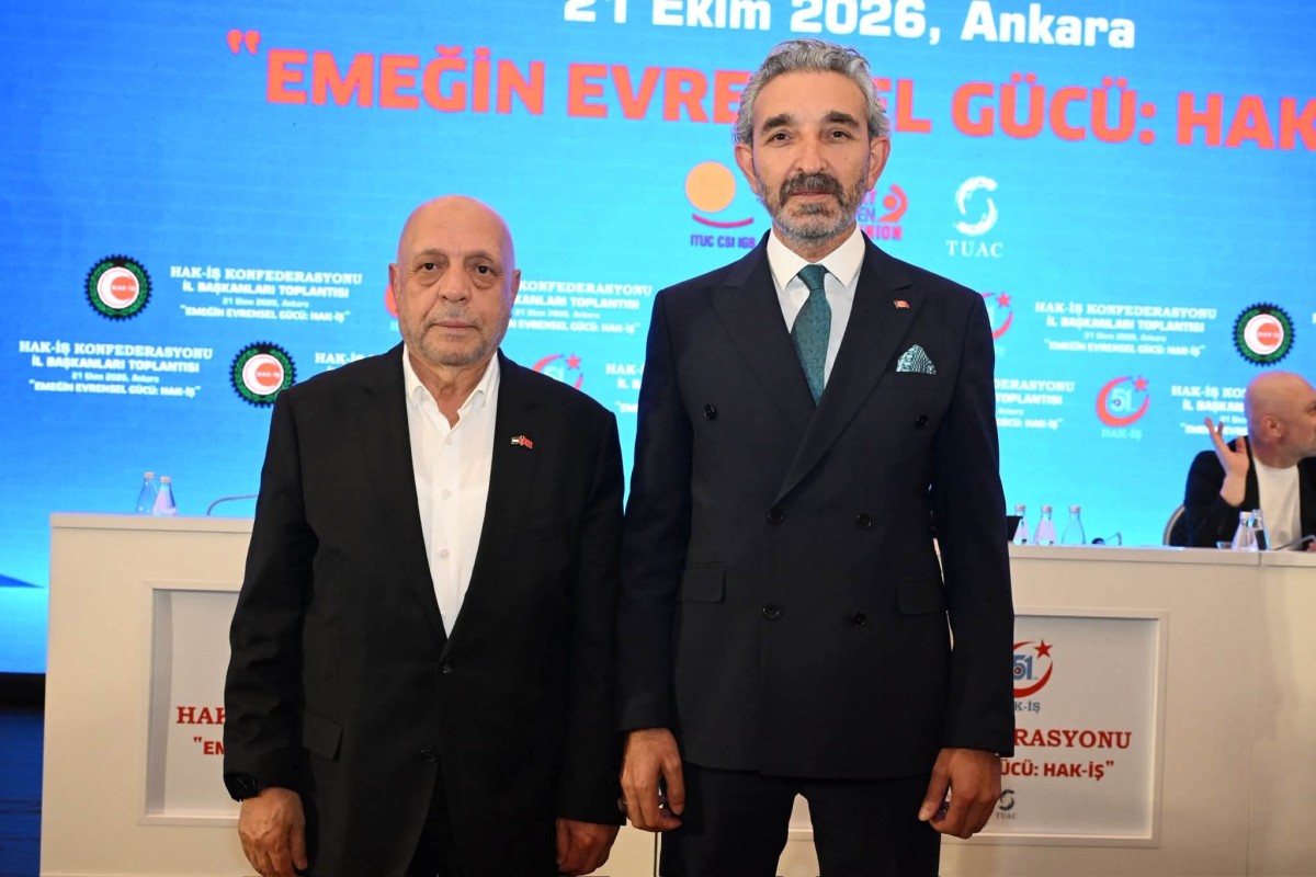 NAVRUZ, ANKARA'DA HAK-İŞ İL BAŞKANLARI TOPLANTISINA KATILDI